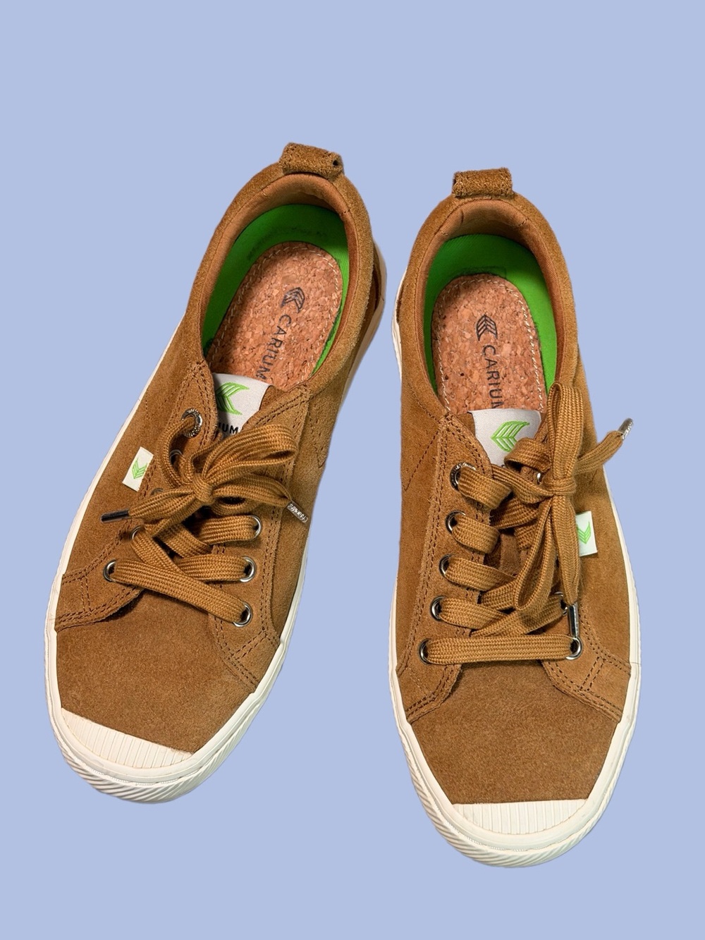 Cariuma Camel Suede Low-Top Sneakers